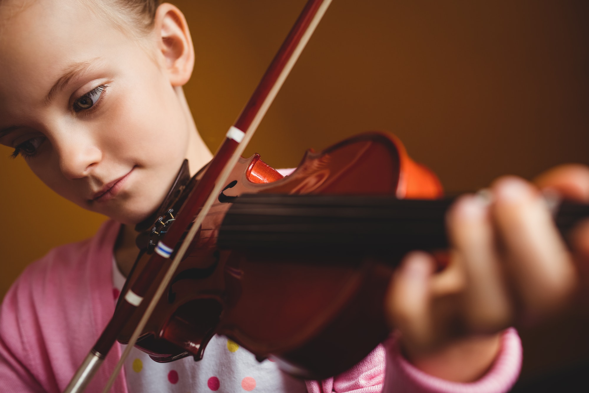 Girl playing violin